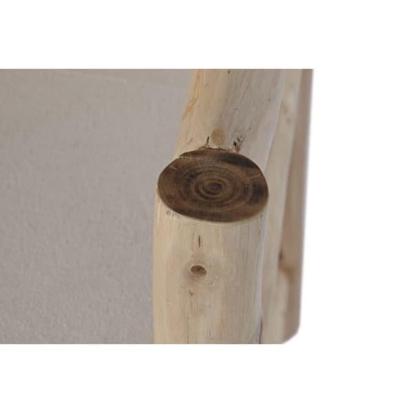 Lenestol Home ESPRIT Hvit Beige Naturell Bomull 61 x 50 x 90 cm