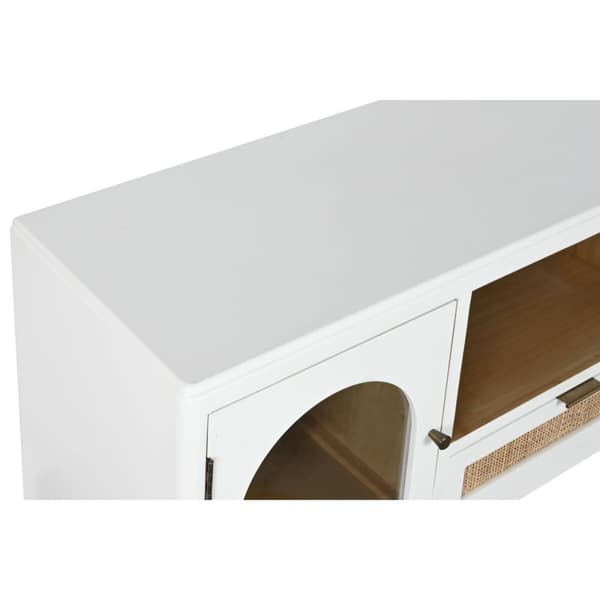TV-møbler Home ESPRIT Hvit Krystall Paulownia-tre 120 x 40 x 50 cm