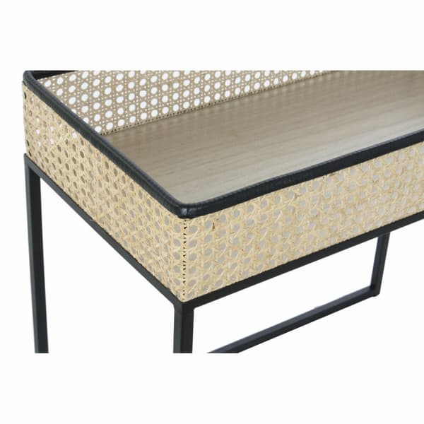 Senterbord DKD Home Decor Svart Naturell 60 x 30 x 50 cm