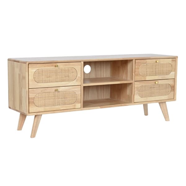 møbler DKD Home Decor Natur Metal Gummitræ 120 x 30 x 48 cm