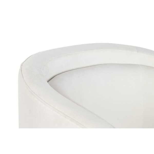 Lænestol DKD Home Decor Hvid Natur Træ 91 x 80 x 78 cm