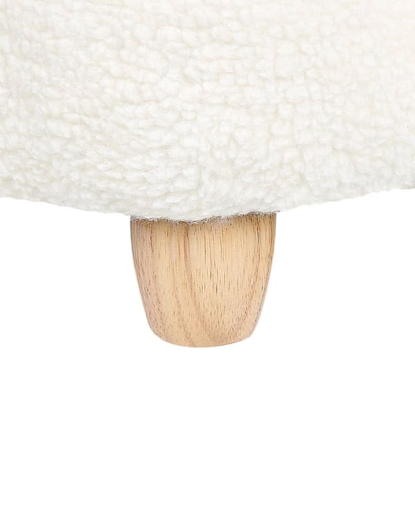 Djurfåtölj Off-White polyesterklädsel Barnrumsmöbler Sittplats för barn Modern design Kaninform