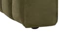 Miniatyrbilde 8 av 11: Venstrehånds sjeselong Olivegrønn fløyelspolstring Svarte ben Sittepute Modern Glam Design