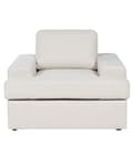 Miniatyrbilde 4 av 9: Lenestol Lysebeige stoff polstret med tykk polstret rygg Classic Stue Sofa