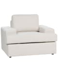 Miniatyrbilde 1 av 9: Lenestol Lysebeige stoff polstret med tykk polstret rygg Classic Stue Sofa