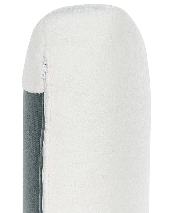 Lenestol Hvit Boucle polstret med tykk polstret rygg Classic Stue Sofa