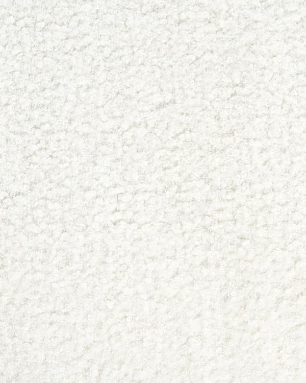 Lenestol Hvit Boucle polstret med tykk polstret rygg Classic Stue Sofa
