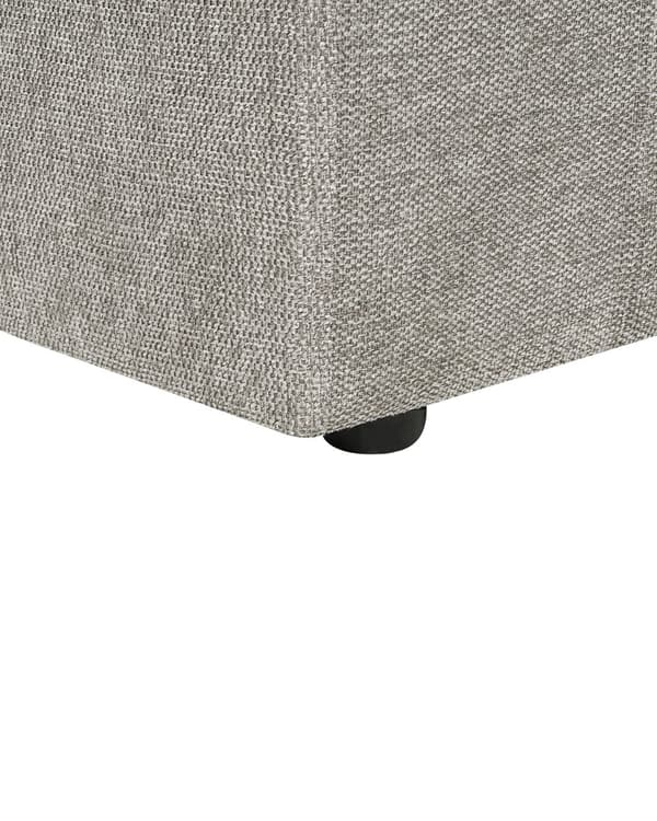 Lænestol Grå Stof Stuestol med Armlæn til Stuen Bred Hvilestol Polstret Design Møbel