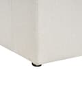 Miniatyrbillede 8 af 9: Lænestol Beige Stof Stuestol med Armlæn til Stuen Bred Hvilestol Polstret Design Møbel