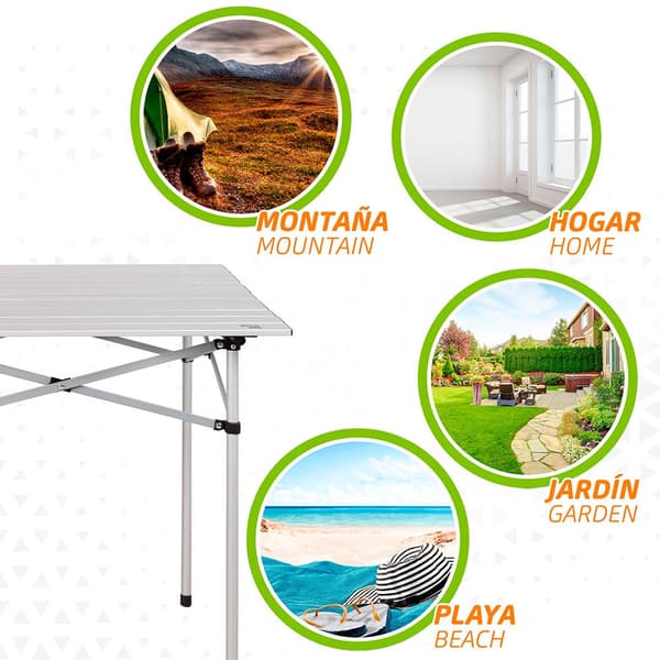 Aktive Klapbord 70x70x70 Cm Hvid
