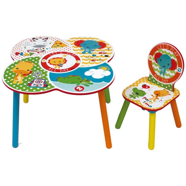 Fisher Price Legebord Og Stolesæt Flerfarvet