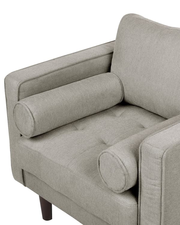 Lenestol Taupe Polstret Polstret Tykt polstret Ryggstøtte Klassisk Retro Design Stue