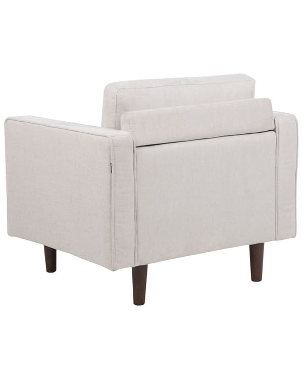 Lenestol Beige Polstret Polstret Tykt polstret Ryggstøtte Klassisk Retro Design Stue