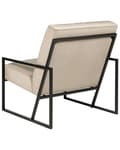 Miniatyrbillede 5 af 8: Lænestol Taupe Velour Stuestol med Armlæn til Stuen Bred Hvilestol Polstret Design Møbel