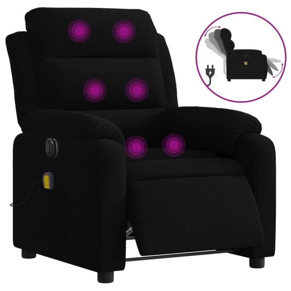 massagestol velour sort