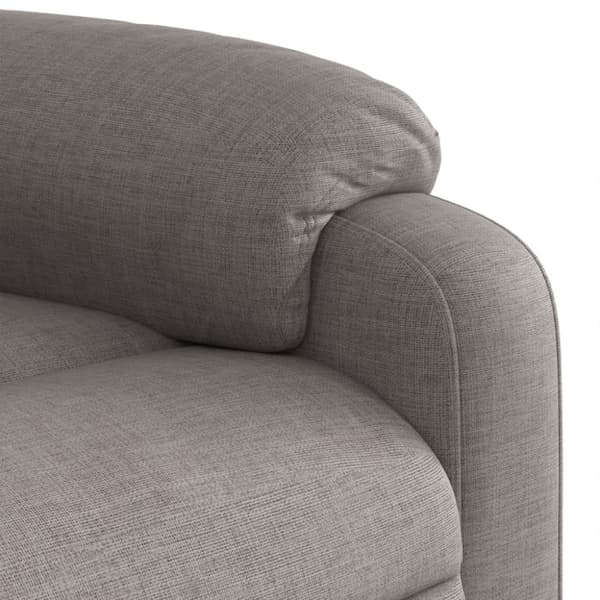 Elektrisk massagefåtölj taupe tyg