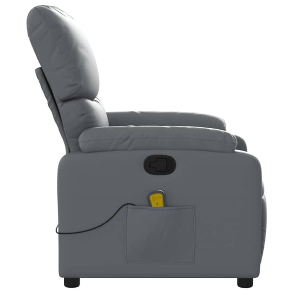 massagestol kunstlæder grå