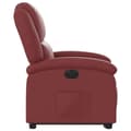 Miniatyrbild 9 av 10: Reclinerfåtölj med uppresningshjälp vinröd konstläder