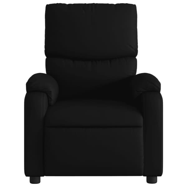 Elektrisk reclinerfåtölj svart konstläder