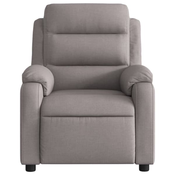 Elektrisk massagefåtölj taupe tyg