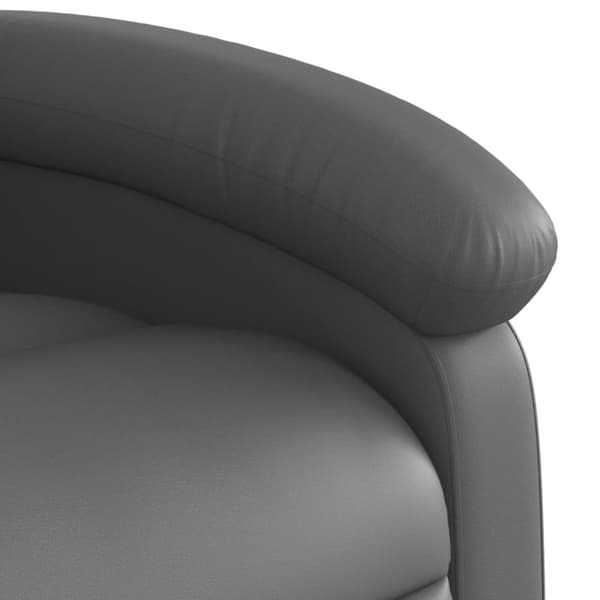 Reclinerfåtölj grå konstläder