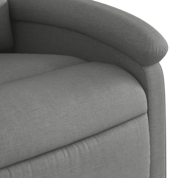 Reclinerfåtölj mörkgrå tyg