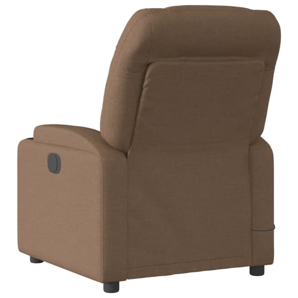 Massagefåtölj brun tyg