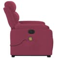 Miniatyrbillede 9 af 10: massagestol med løftefunktion velour vinrød