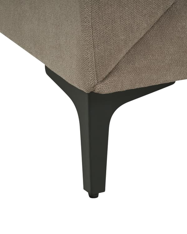 Lænestol Taupe Polyester Stuestol med Armlæn til Stuen Bred Hvilestol Polstret Design Møbel
