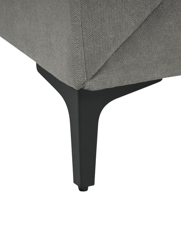 Lænestol Grå Polyester Stuestol med Armlæn til Stuen Bred Hvilestol Polstret Design Møbel