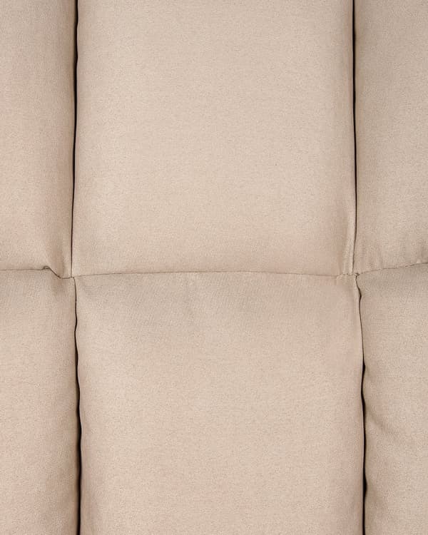 Gyngestol Beige polyesterstoff møbeltrekk Treben Skøyter Moderne Biscuit Tufting