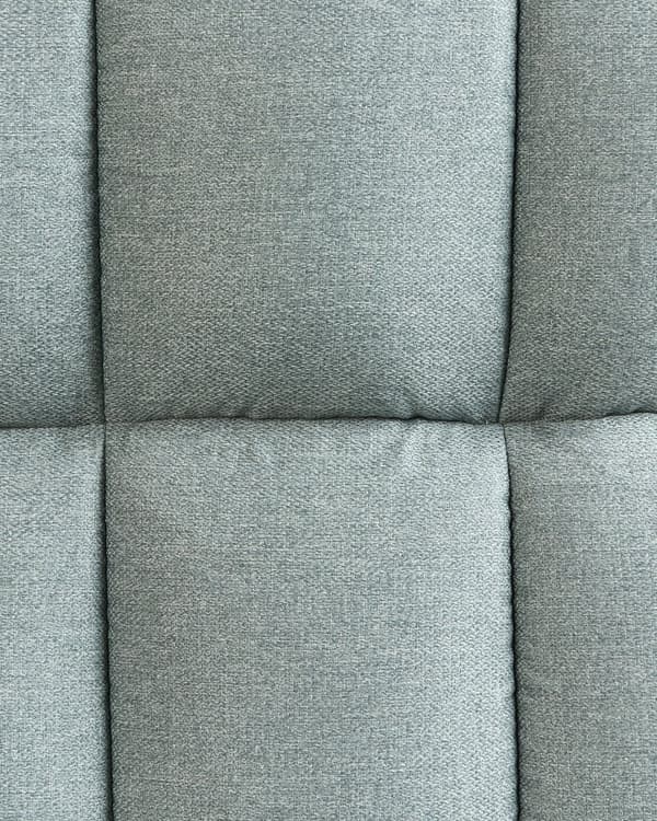 Hvilestol Mintgrå lin 65L x 65W x 94H cm Ottoman Polstrede treben