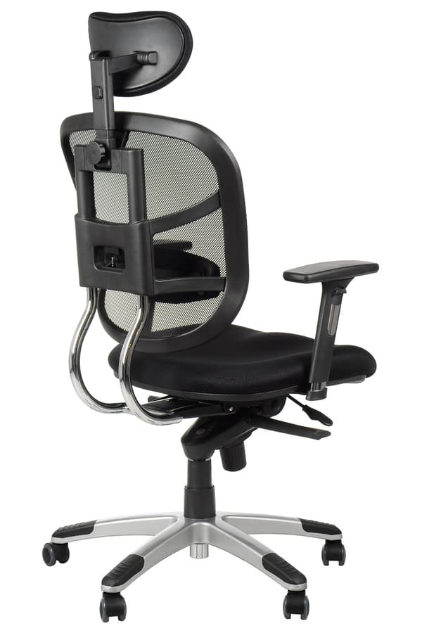 Snurrstol med sitsförlängning HN-5018 SVART