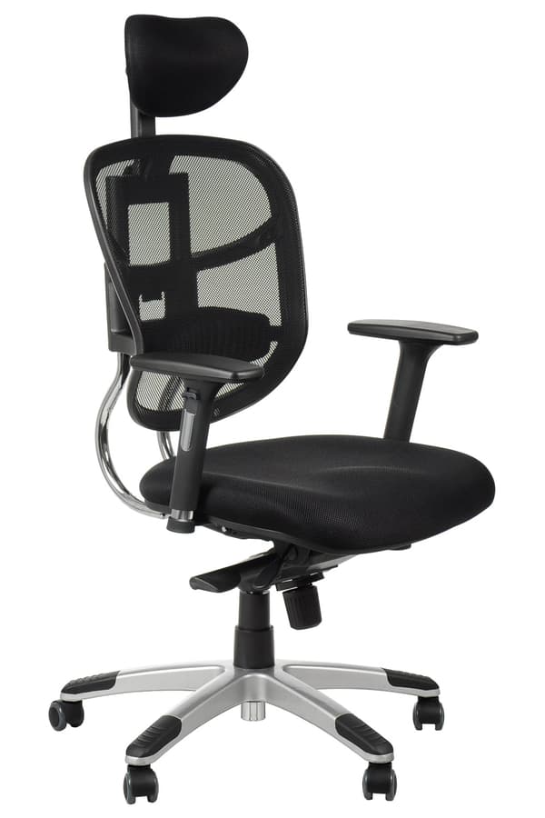 Snurrstol med sitsförlängning HN-5018 SVART