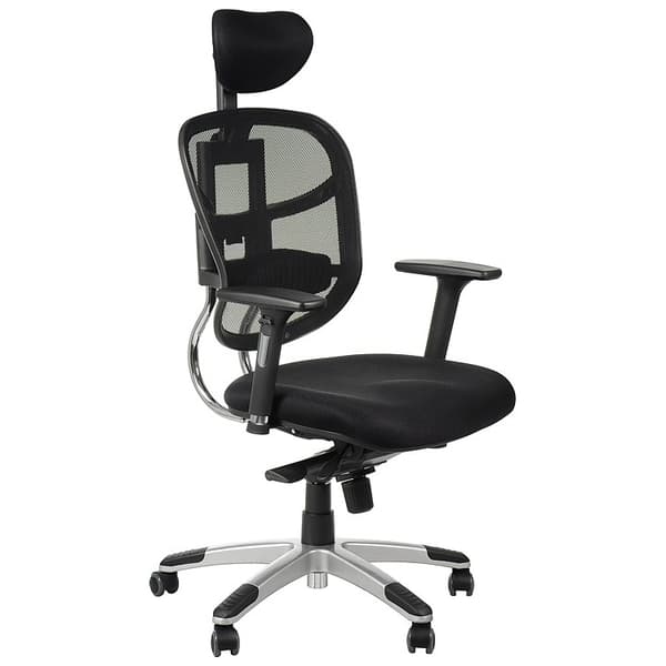 Snurrstol med sitsförlängning HN-5018 SVART