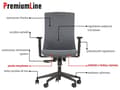 Miniatyrbild 5 av 10: PREMIUM TONO snurrstol i grafit