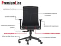 Miniatyrbild 5 av 10: PREMIUM TONO snurrstol, svart, krom underrede