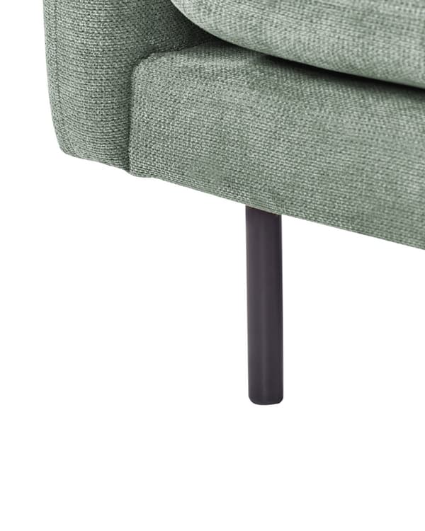 Lænestol Grøn Polyester Stuestol med Armlæn til Stuen Bred Hvilestol Polstret Design Møbel Stol Stol