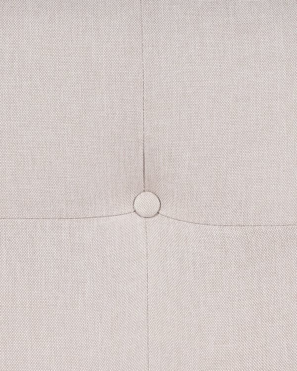 Fåtölj Beige Tyg Träben Modernt Minimalistiskt Vardagsrum