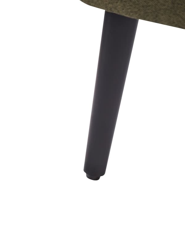 Fåtölj Grön Polyester Träram med Rottingfläta Träben Benskydd i Plast med Dyna Traditionell Stil Vardagsrum Sovrum