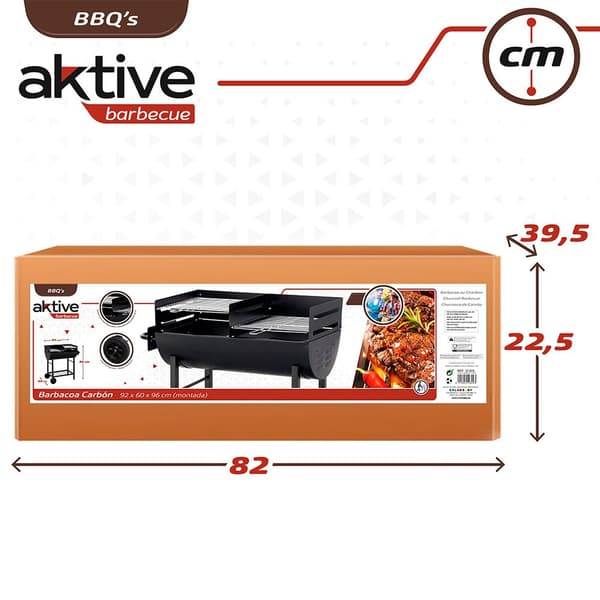 Aktive Grill 97x42x96 Cm Svart
