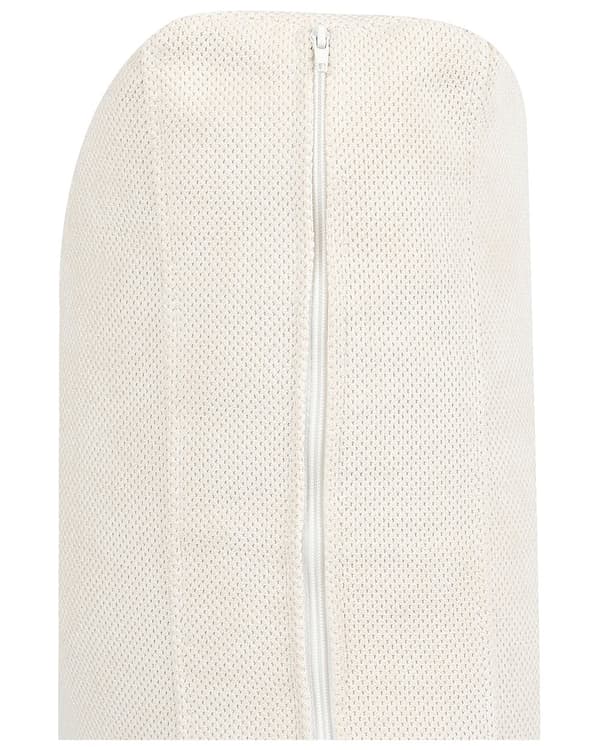 Lænestol Beige Polyester Stuestol med Armlæn til Stuen Bred Hvilestol Polstret Design Møbel Stol