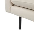 Miniatyrbilde 7 av 10: Lenestol Lys beige stoff Svarte ben Moderne retrostil