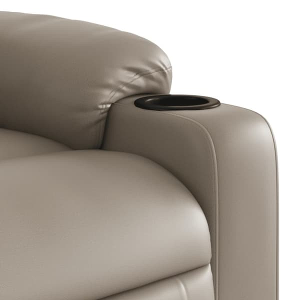 Massagefåtölj cappuccino konstläder