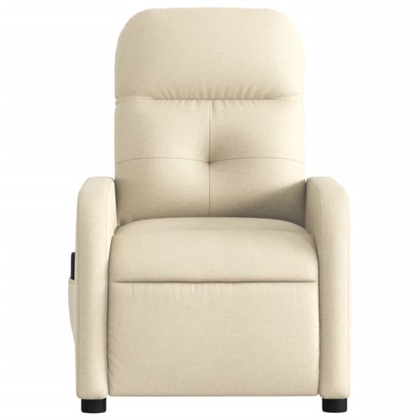 massagestol stof cremefarvet