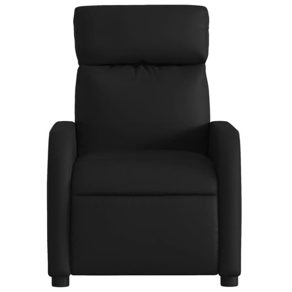 Massagefåtölj svart konstläder