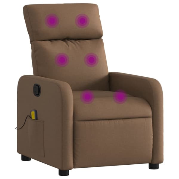 massagestol stof brun