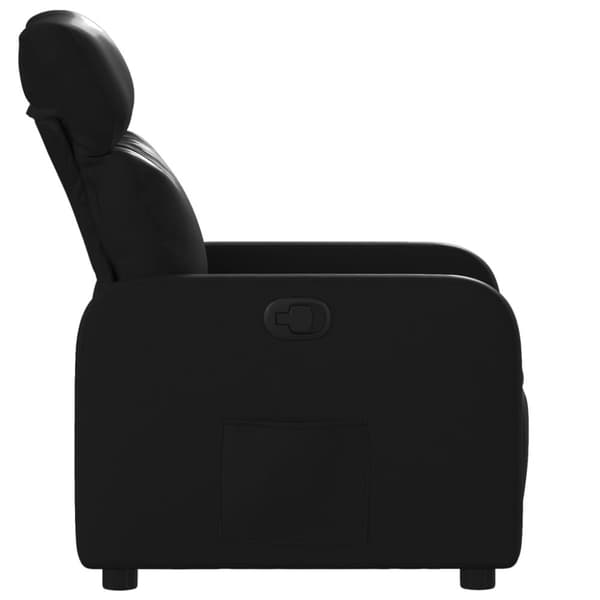 Reclinerfåtölj svart konstläder