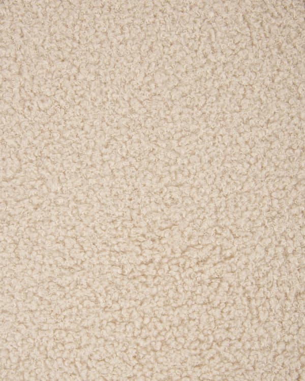 Lenestol Lysbeige Boucle-stoff Armless Accent Stol Armløs Metallben Moderne Design Stue Soverom