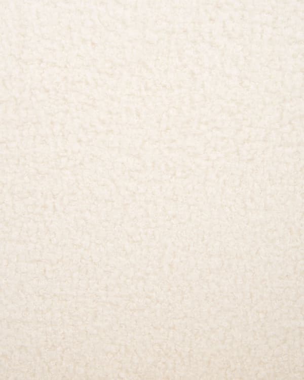 Fåtölj Off-White Bouclé Tyg Accent Stol Träben Modern Design Vardagsrum Sovrum